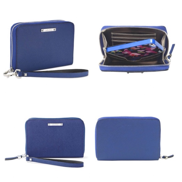 Stella & Dot Chelsea Tech Wallet with Wristlet in Cobalt Blue - Picture 6 of 6